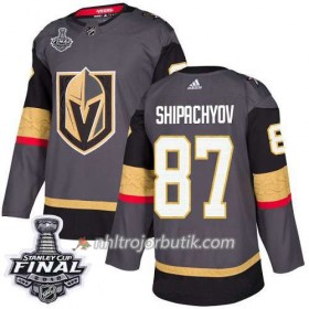 Män Ishockey Vegas Golden Knights Tröja Vadim Shipachyov 97 2018 Stanley Cup Final Patch Adidas Grå Authentic